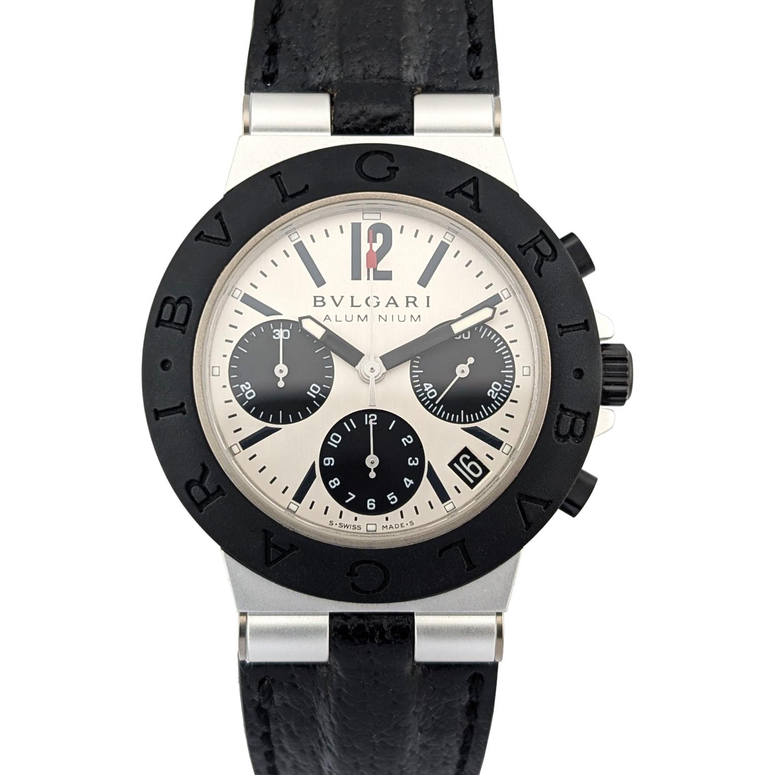 Bulgari AC38TA Bvlgari Diagono Panda Aluminium Chronograph 38mm 2000s