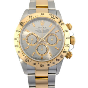 Rolex 16523 Zenith Daytona Two Tone Slate Grey Dial 40mm 1999 A-Serial