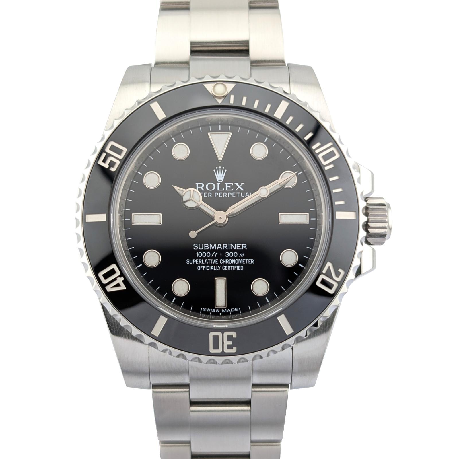 Rolex 114060 Submariner No Date 40mm 2013 Box Papers