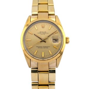 Rolex 15505 Oyster Perpetual Date Gold-Plated 34mm 1984