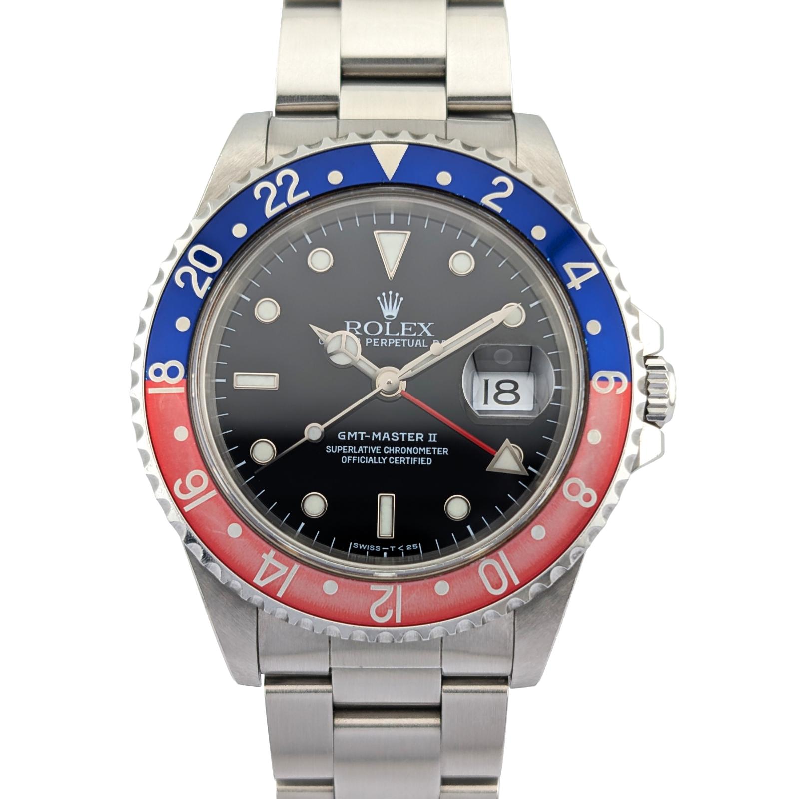 Rolex 16710 GMT-Master II Pepsi Tritinova 40mm 1997 U-Serial