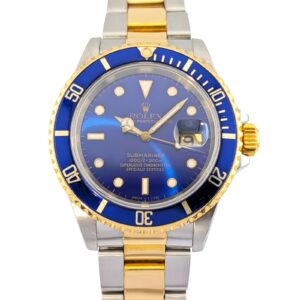 Rolex 16613 Submariner Date Bluesy "Purple Dial" 40mm 1989 L Serial Serviced