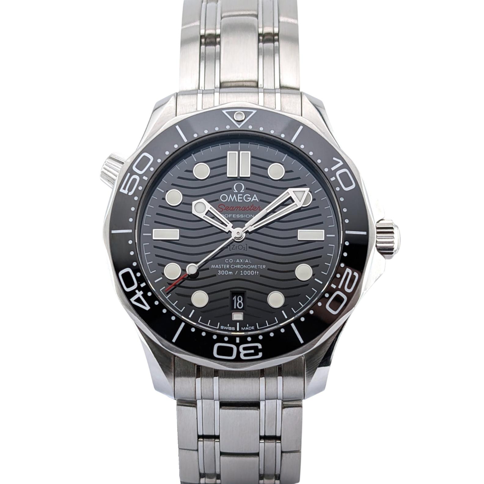 Omega 210.30.42.20.01.001 Seamaster Diver 300 M Black 42mm 2018 Box Papers