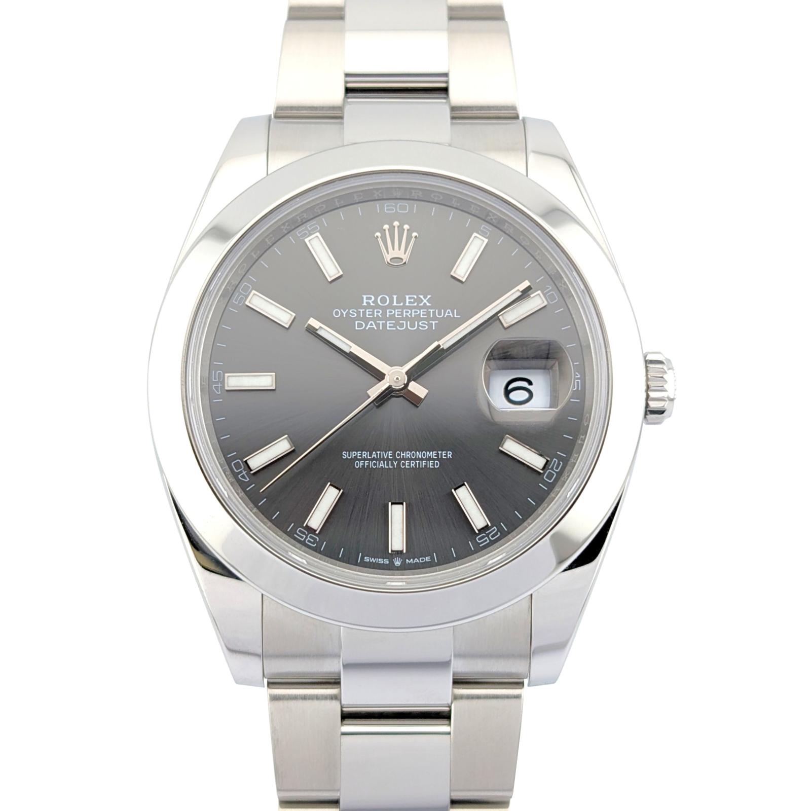 Rolex 126300 Datejust 41 Slate Dial 41mm 2024 Box Papers