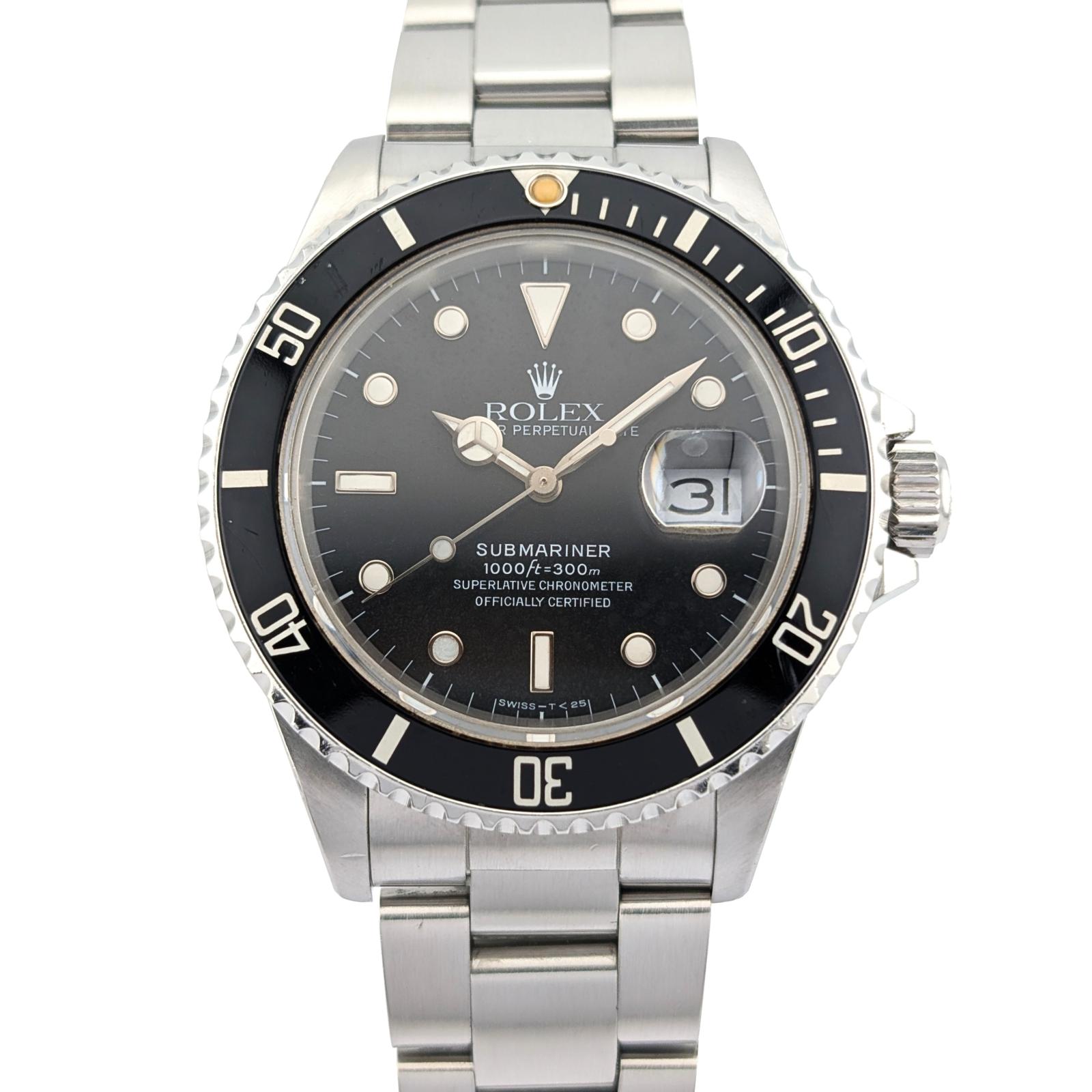 Rolex 168000 Submariner Date Triple Zero 40mm 1988 R-Serial Box Papers