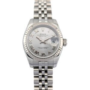 Rolex 179174 Lady-Datejust Silver Roman Dial 26mm 2012 Box & Papers