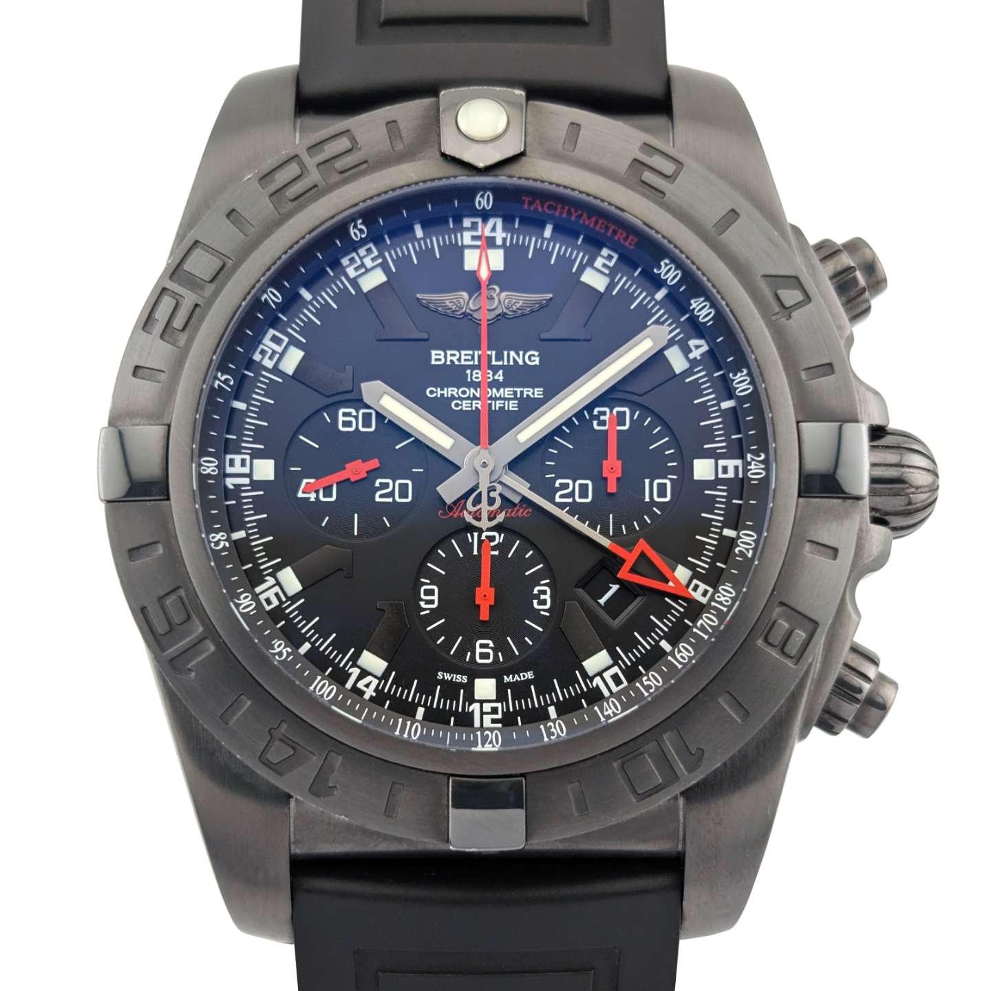 Breitling MB0413 Chronomat GMT Blacksteel Limited Edition 47mm 2015