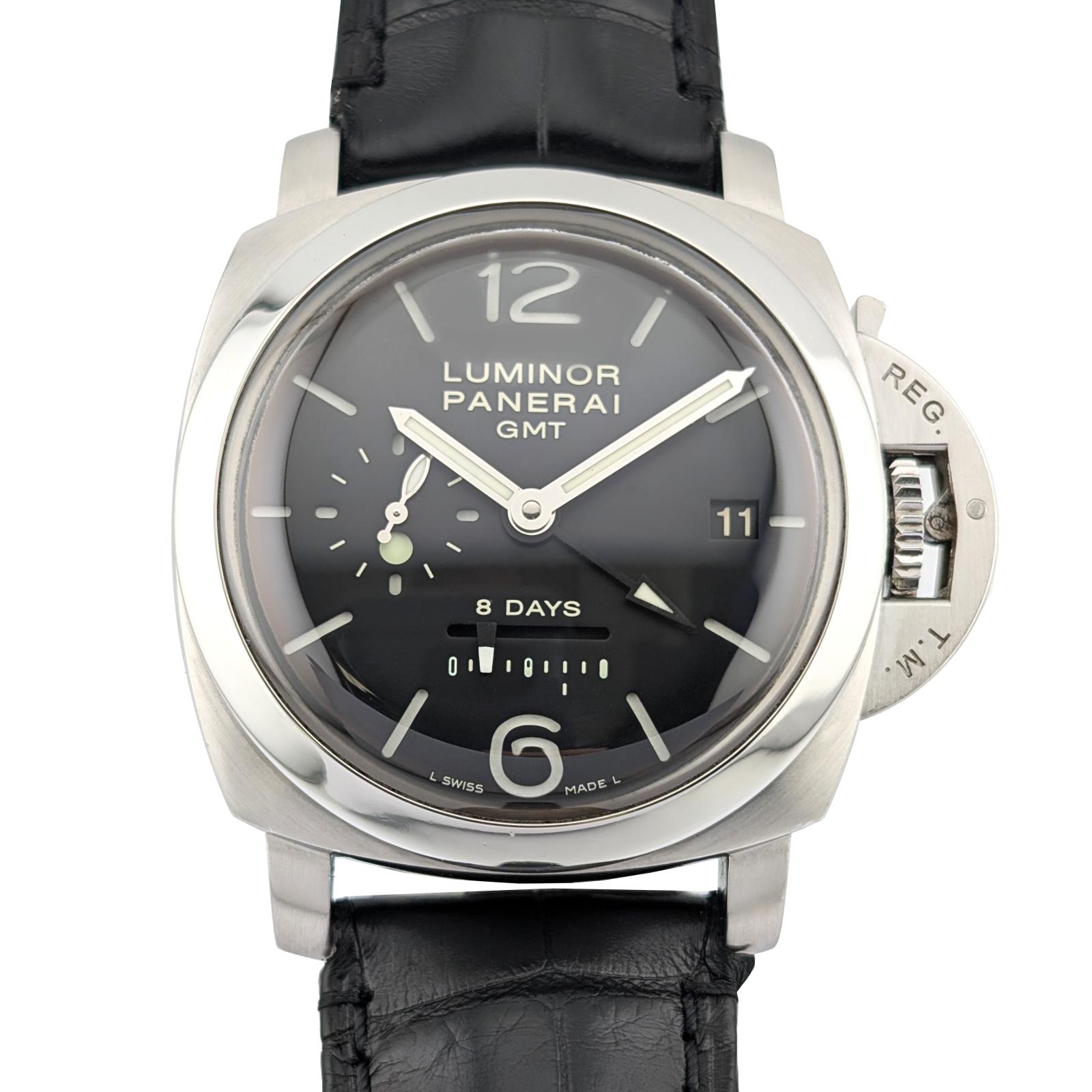 Panerai PAM00233 Luminor 1950 8 Days GMT Dot Dial 44mm 2007 Box Papers