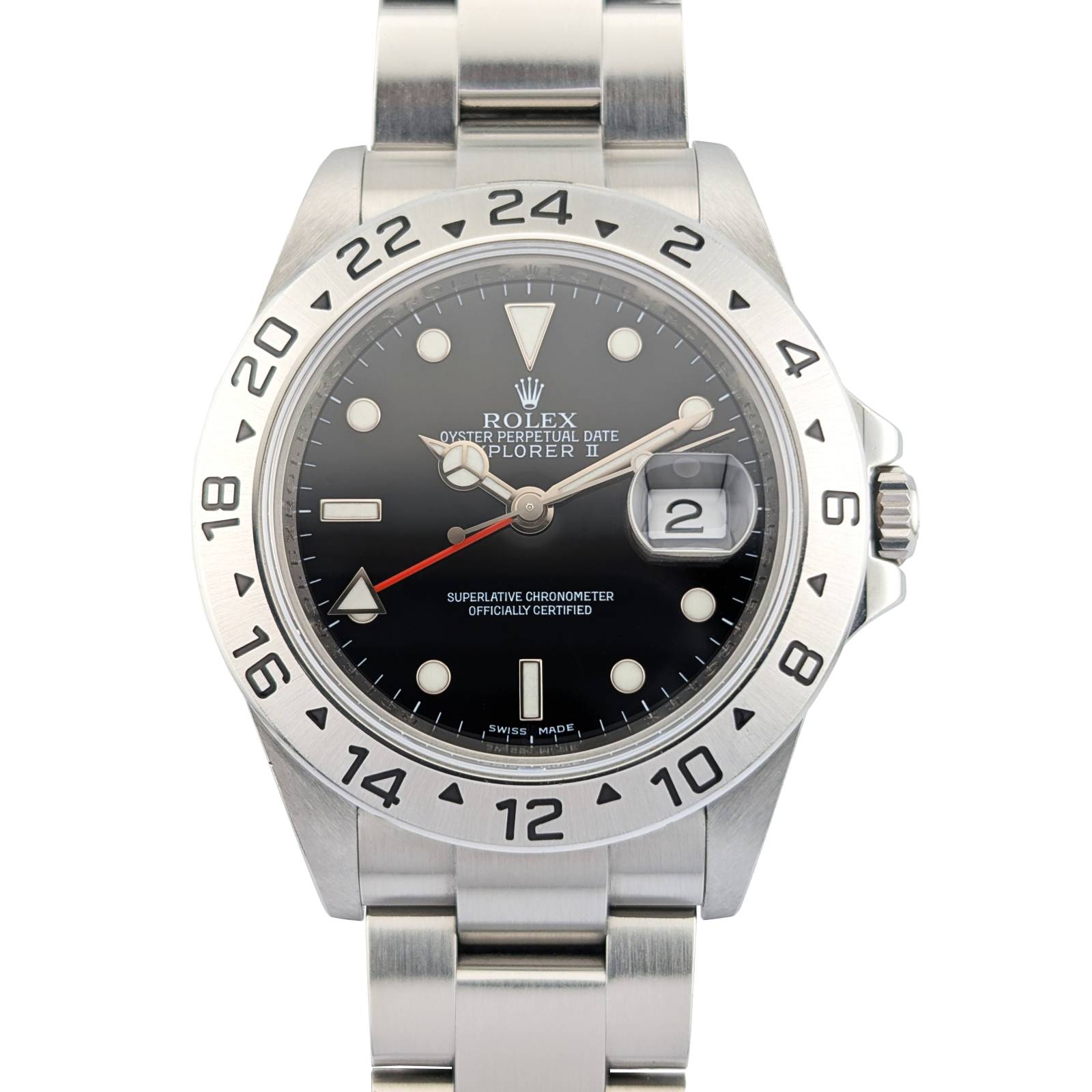 Rolex 16570 Explorer II Black Dial Rehaut 40mm 2007 Z-Serial