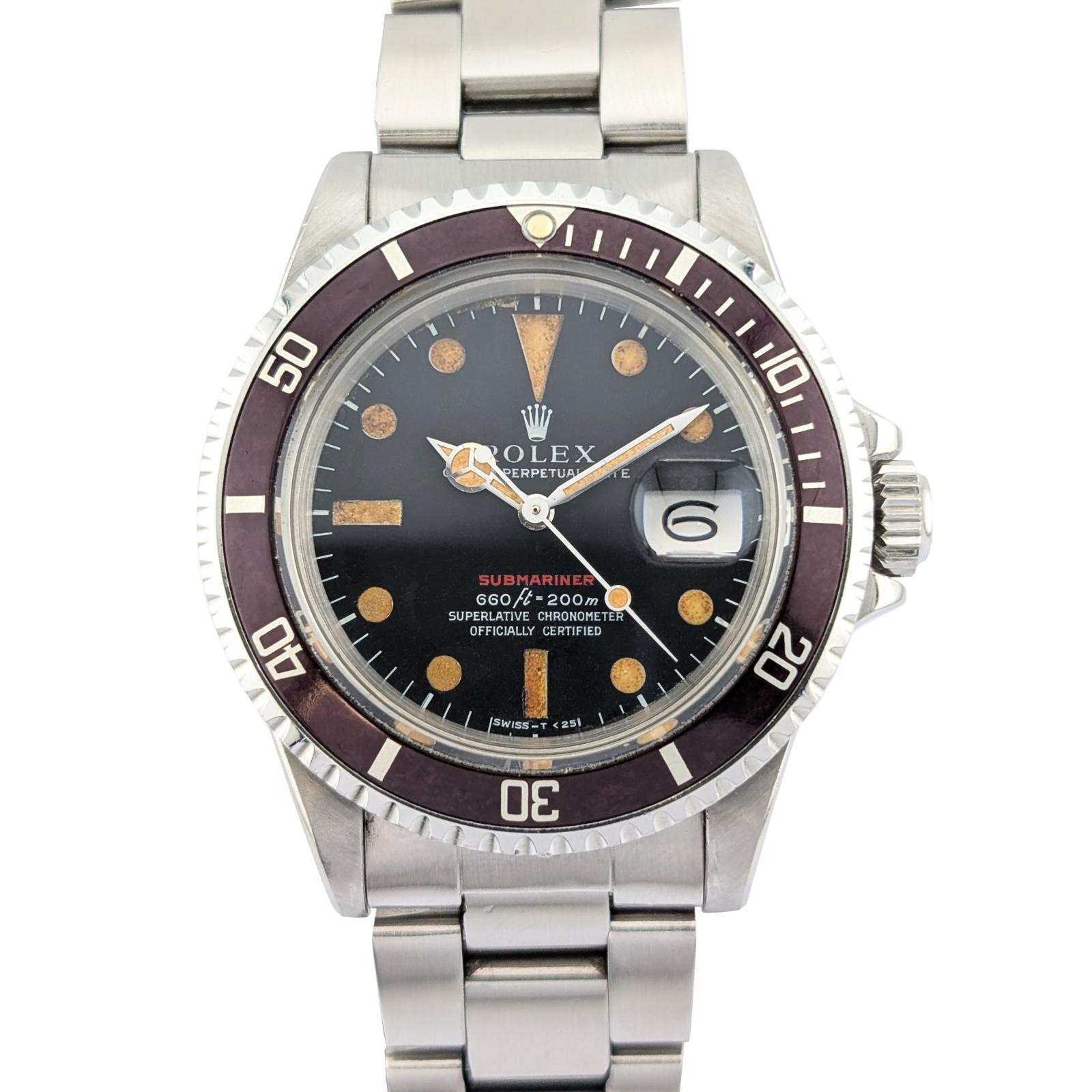 Rolex 1680 Vintage Submariner Date Red Tropical 40mm 1971