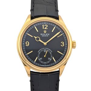 Rolex 52508 1908 18k Yellow Gold Intense Black Dial 39mm 2023 Box & Papers