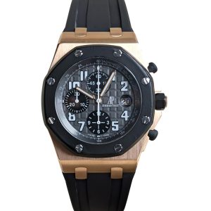 Audemars Piguet 25940OK Royal Oak Offshore 18k Rose Gold Rubber Clad 42mm Box & Papers