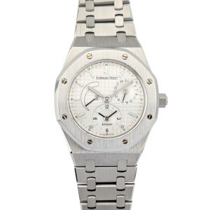 Audemars Piguet 25730ST Royal Oak Dual Time Silver Dial 36mm Box & COA