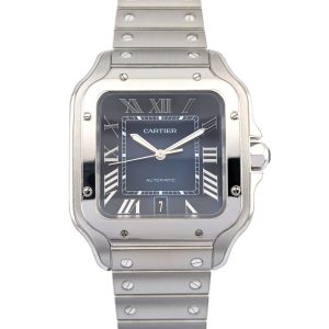 Cartier WSSA0030 Santos de Cartier Large Blue 40mm 2023 Box & Papers