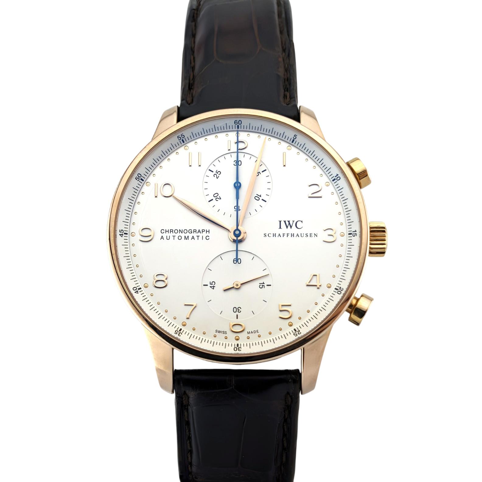 IWC IW371480 Portuguese Chronograph 41mm ~2012 Box Papers