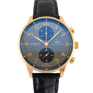 IWC IW371482 Portugieser 18k Red Gold Grey Dial 41mm Box & Papers