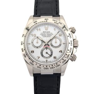Rolex 116519 Cosmograph Daytona 18k White Gold White Dial 40mm 2006 Box & COA Z-Serial