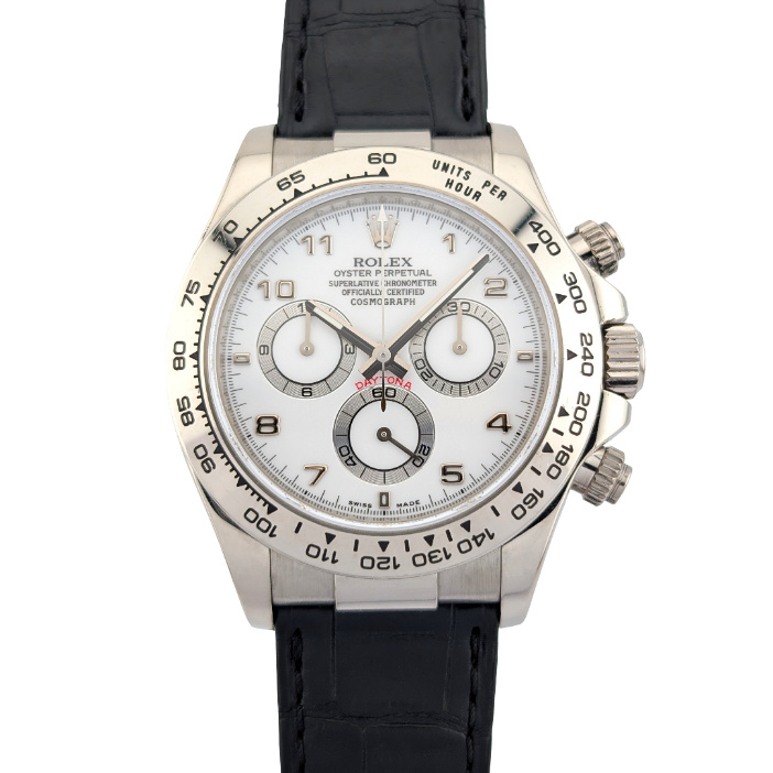 Rolex 116519 Cosmograph Daytona 18k White Gold White Dial 40mm 2006 Box COA Z-Serial