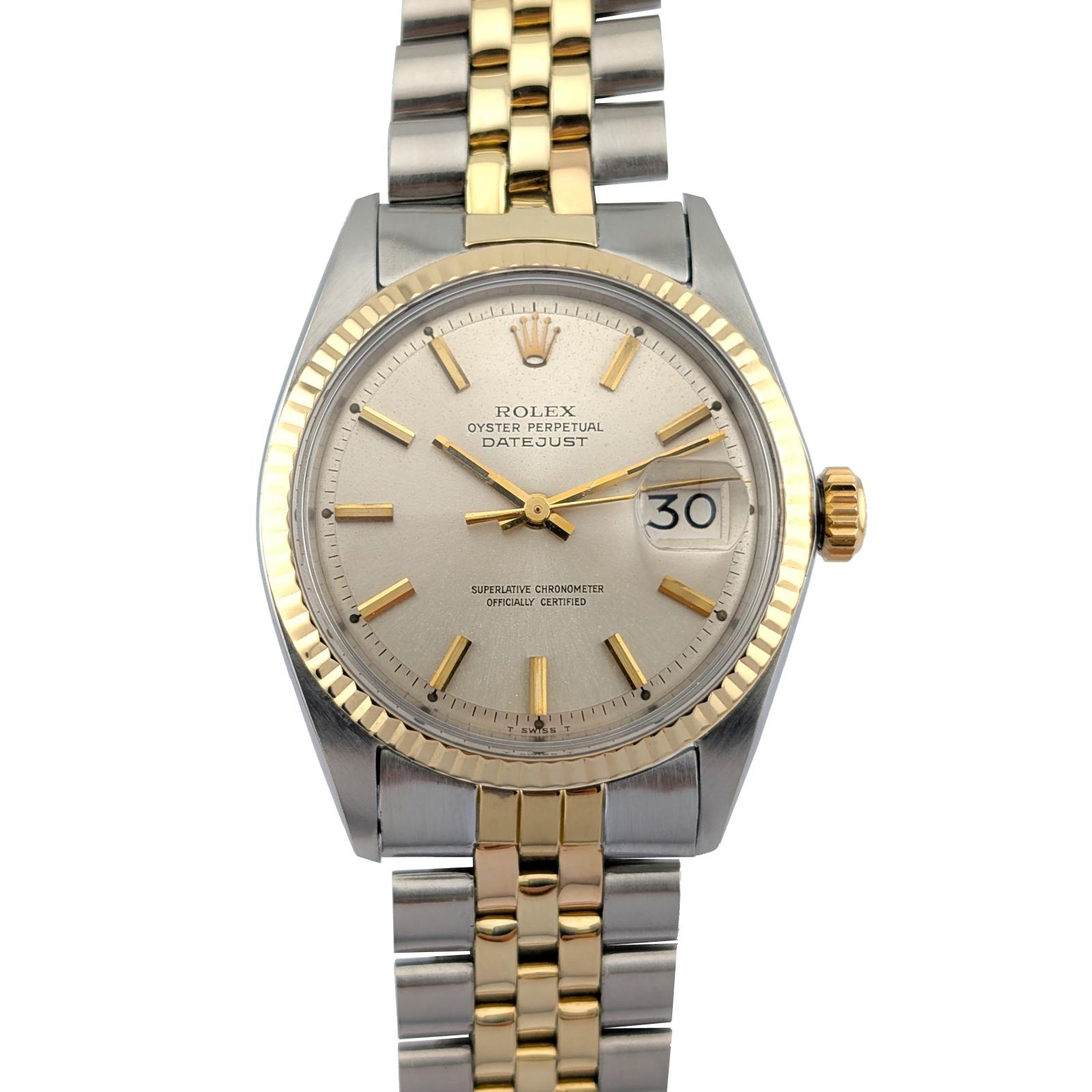 Rolex 1601 Vintage Datejust 36 Two Tone Champagne Dial 36mm 1969