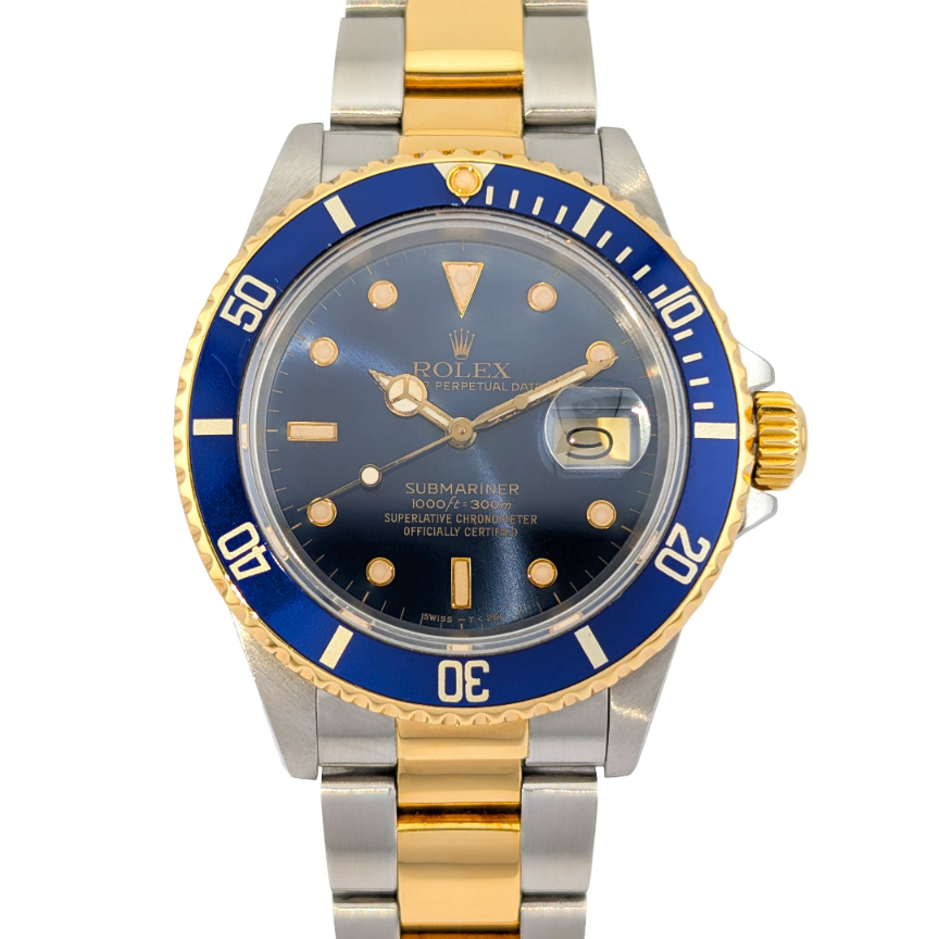 Rolex 16803 Submariner Date Two Tone Bluesy 40mm 1988 R-Serial
