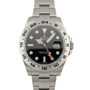 Rolex 216570 Explorer II Black Dial 42mm 2018 Box & COA