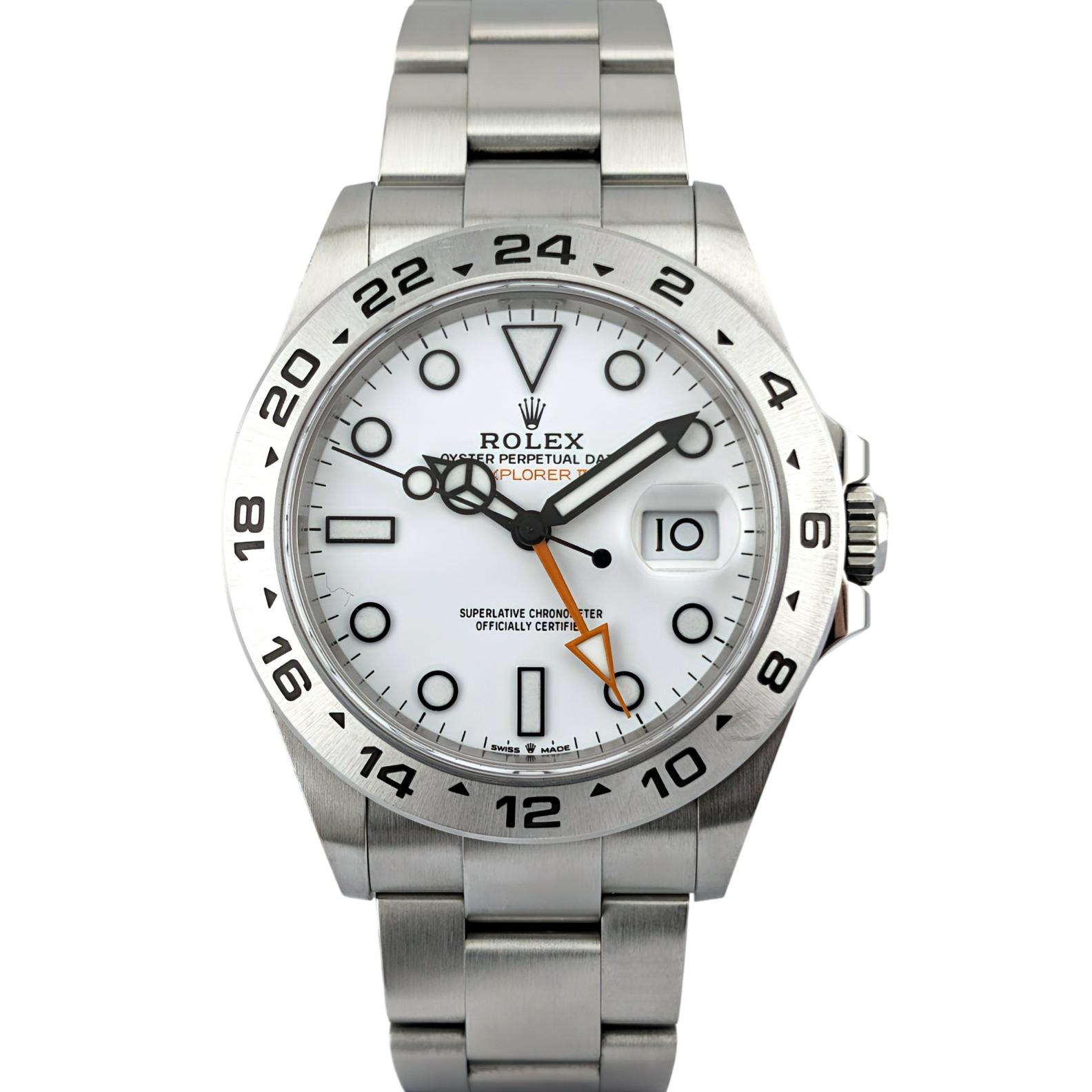 Rolex 226570 Explorer II Polar White 42mm 2023 Box Papers