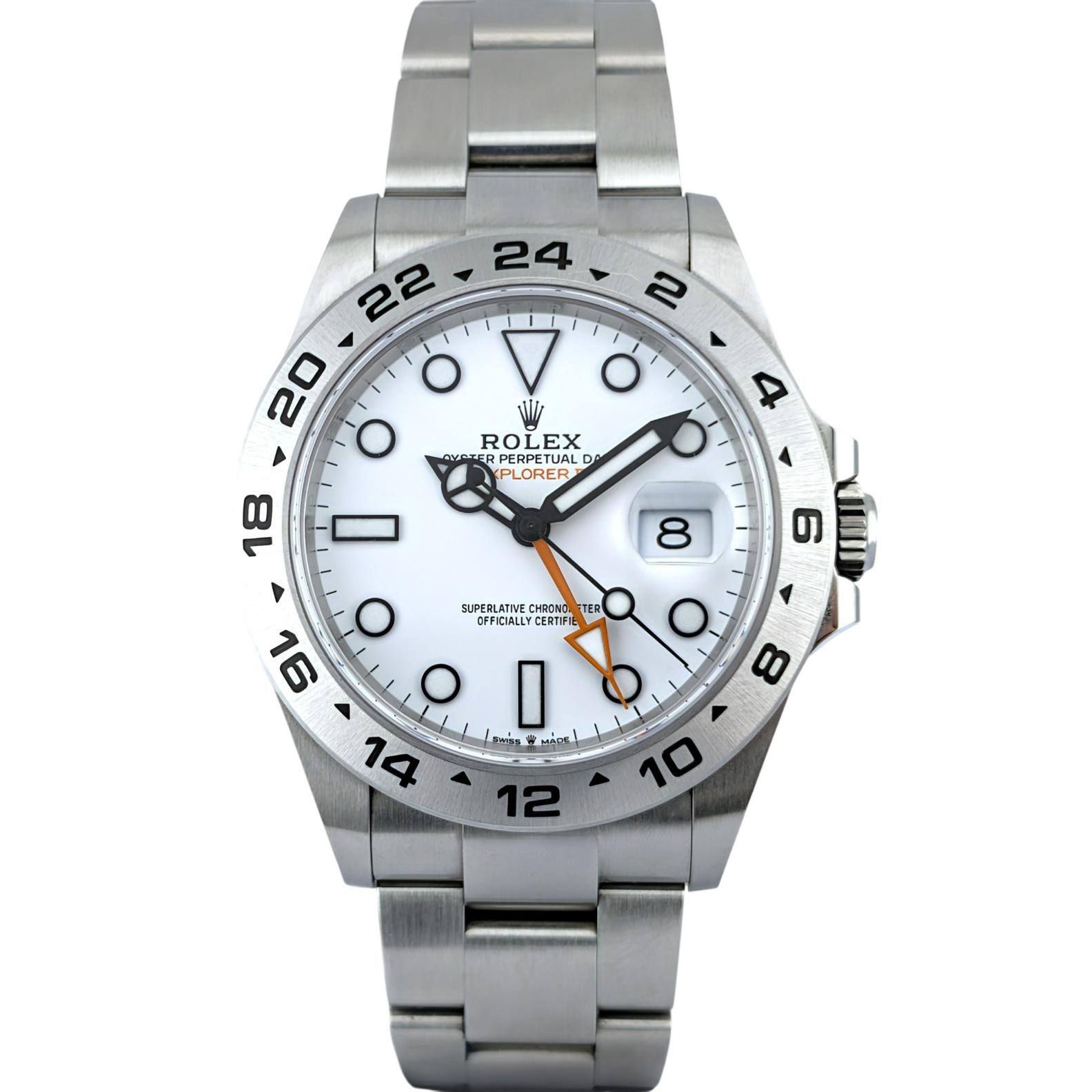Rolex 226570 Explorer II Polar White 42mm 2024 Box Papers