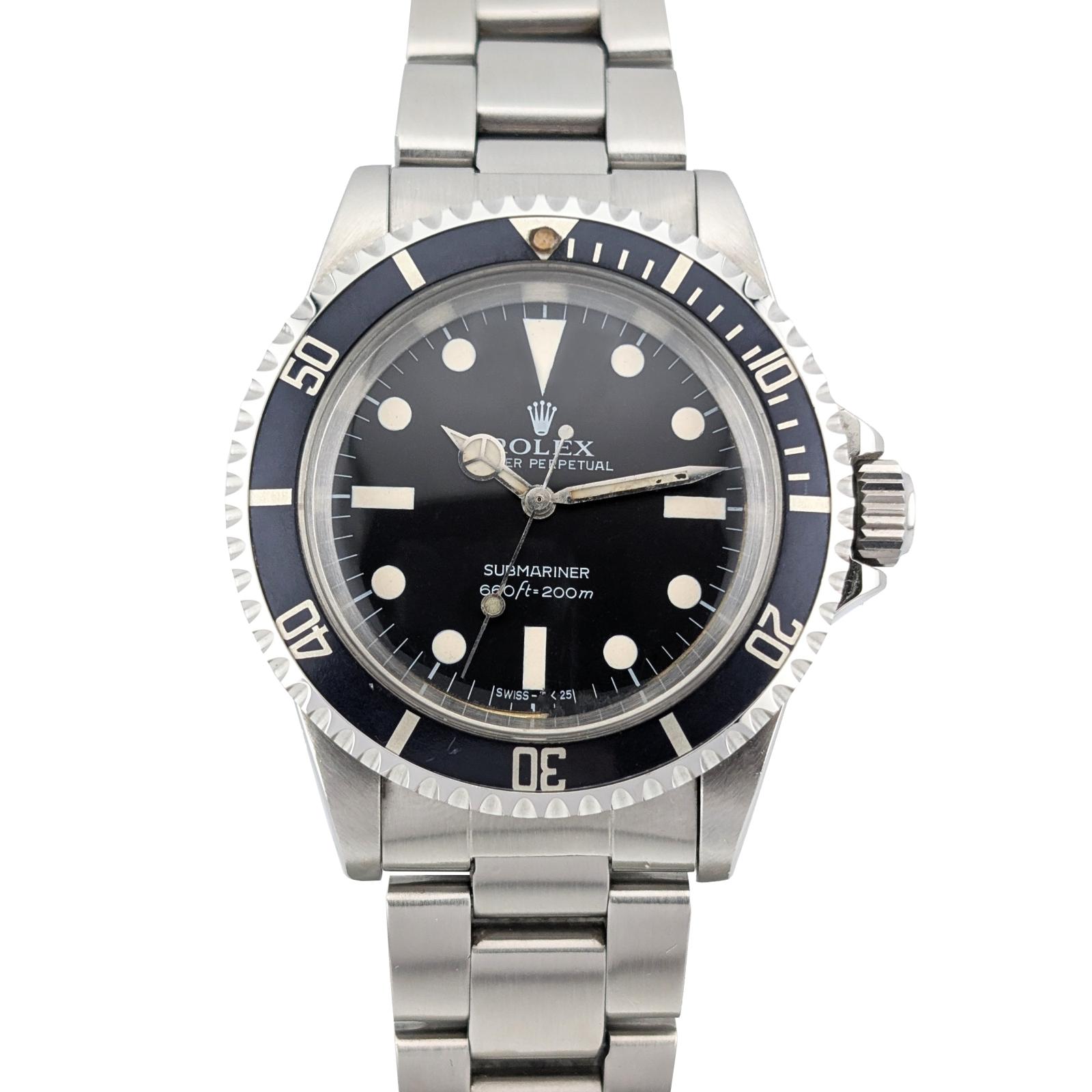 Rolex 5513 Vintage Submariner No Date MKII Maxi 40mm 1978